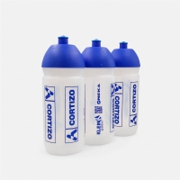 Bidón ciclismo equipo Aluminios Cortizo 2023